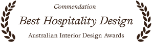 Australian Interior Design Awards commendation